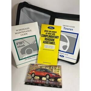 2001 Ford Taurus Factory Original Owner's Manual Set w/ Case